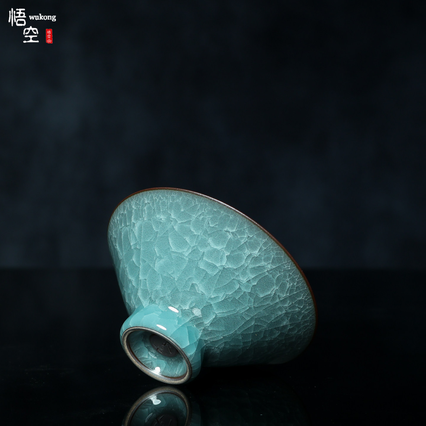 龚炳明龙泉青瓷哥窑冰裂纹纯手工高端主人杯功夫茶具斗笠杯礼盒装,餐饮具,茶杯,淘宝优惠券,粉丝福利购,淘宝优惠卷