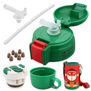 杯具熊儿童保温杯配件杯盖吸管盖子吸嘴直饮盖水壶杯套正品