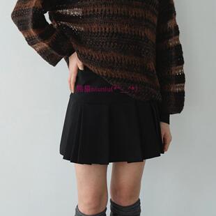 6072 侧拉链纯色高腰百褶迷你短裙17109 原厂追加 松本惠奈C1ane