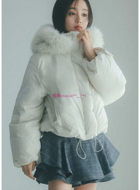 原厂追加！26年新款~S家 甜美连帽毛绒短款面包羽绒服 SWFC255023