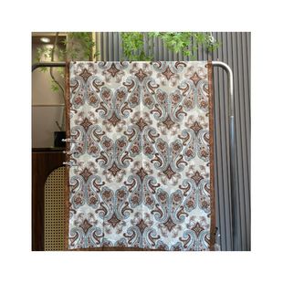 【绫罗佩斯】70X180盘扣高档丝巾围巾女士披肩新款素雅（480）