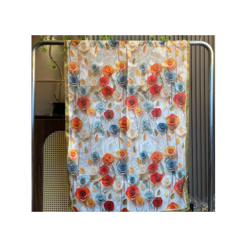 【金缕玫瑰】70*180秋冬新款中国风围巾时尚百搭（460）