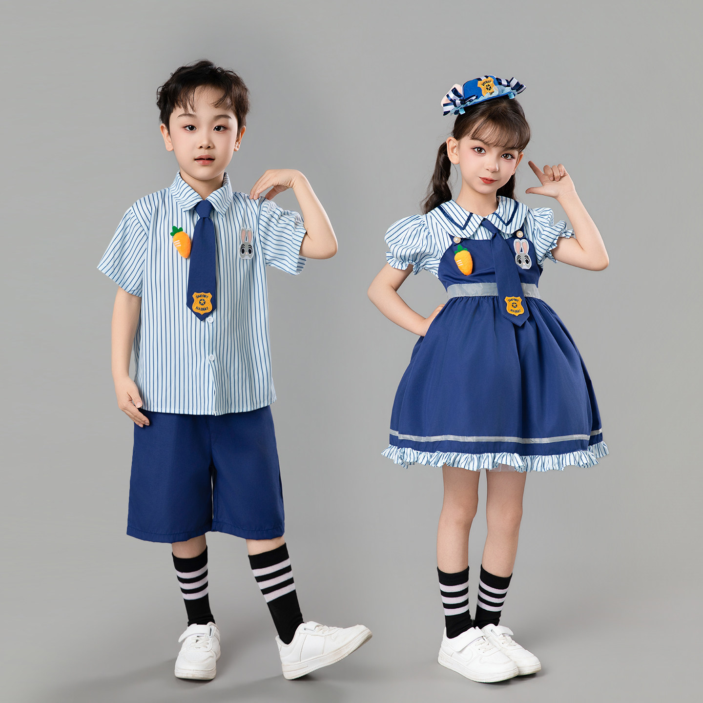 朱迪兔子警官女童cos服装洛丽塔