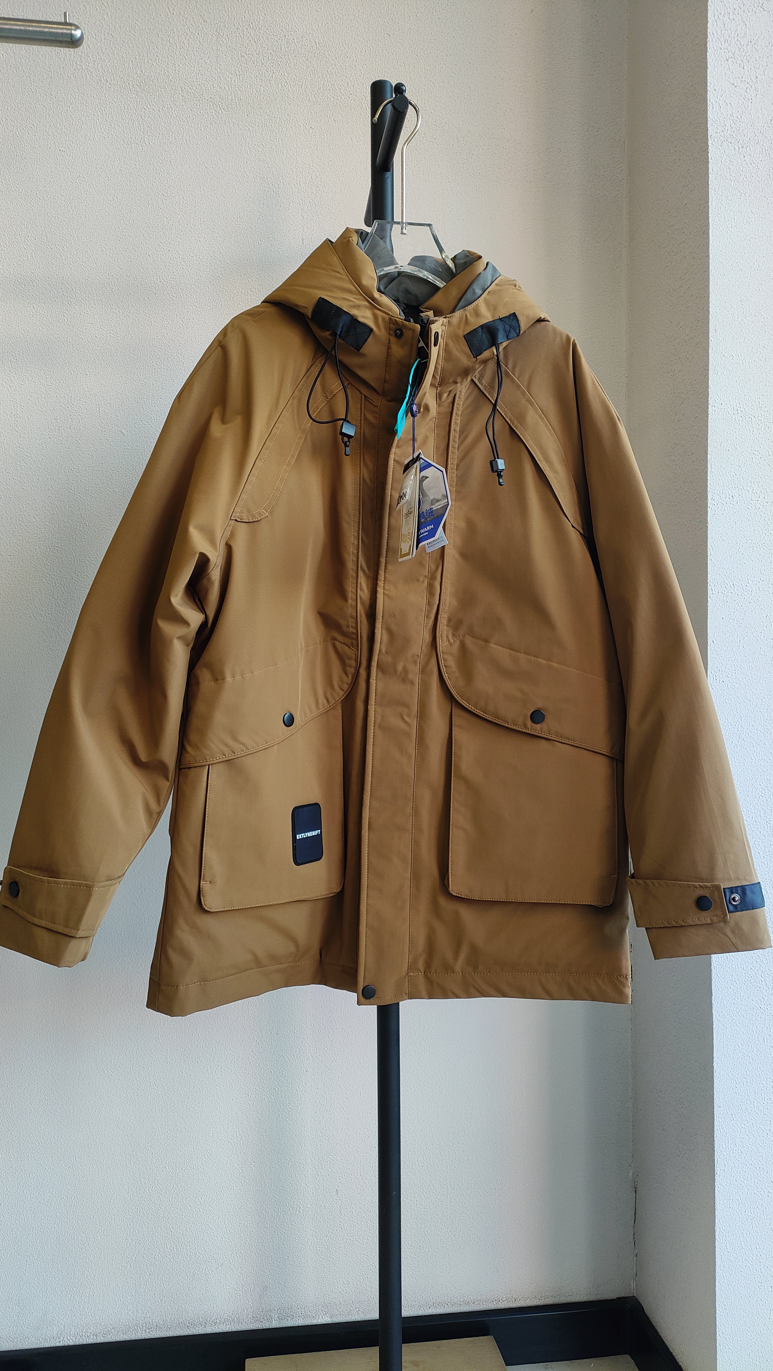 正品断码亏清 90鸭绒连帽宽松显瘦工装风中长款羽绒服外套男,男装,羽绒服,淘宝优惠券,粉丝福利购,淘宝优惠卷