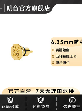 斯巴克Cayin 耳机座6.35专用镀金防尘塞