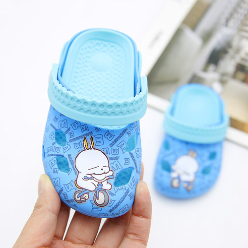 流氓兔硅胶防滑软底1-3洞洞鞋