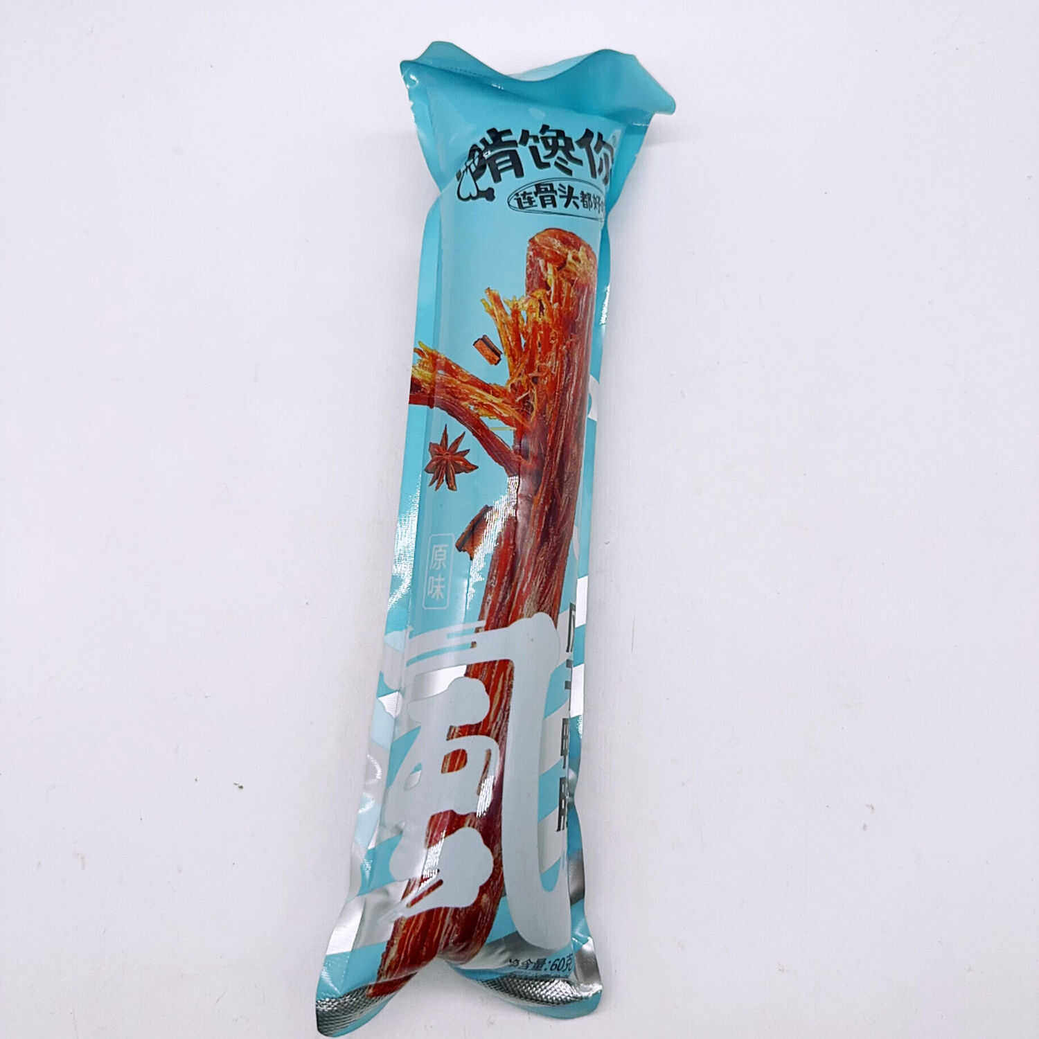 啃馋你风干鸭脖60克休闲长条锁鲜香辣包装真空鸭脖氮气手撕麻辣