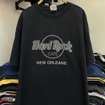 Hard Rock New Orleans短袖美式街头潮流oversize潮牌男女休闲T恤
