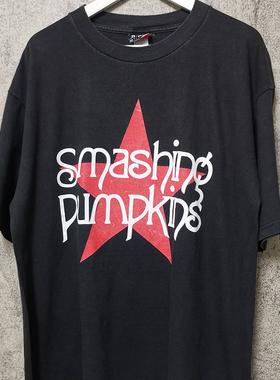 Smashing Pumpkins碎南瓜vintage复古乐队高街潮流男女短袖Tee恤