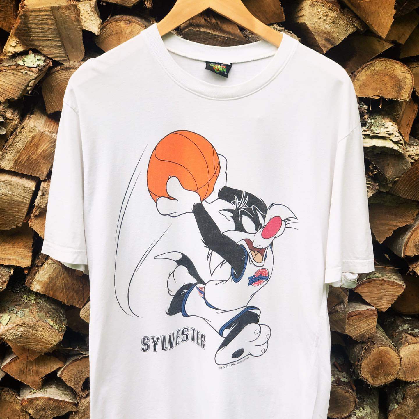 Space Jam Sylvester空中大灌篮卡通动漫ins潮流落肩男女短袖T恤