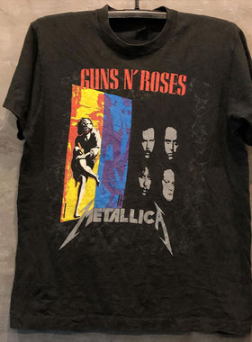 November Rain Guns N Roses枪炮与玫瑰乐队枪美式潮牌男女短袖