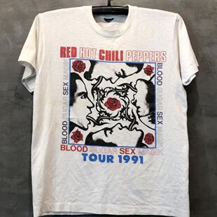 Peppers红辣椒摇滚乐队高街vintage男女短袖 Chili T恤潮 Hot Red
