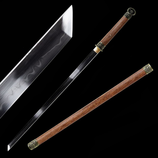 环首刀T10烧刃宽刃唐横刀素装 户外长刀宝刀实战刀收藏送礼未开刃