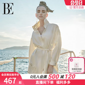 BE范德安花漾系列浮光椰林2025新品 宽松轻薄透气女士海岛度假衬衫