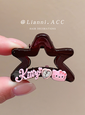 韩系可爱kitty猫咪小抓夹女高级感前额侧边碎发刘海夹子百搭头饰