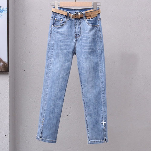 2024年秋季直筒烟管裤薄款八分裤