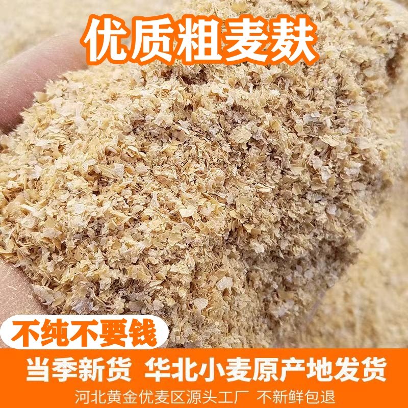 五得利小麦麸皮喂鸡饲料钓鱼新鲜麦麸麦敷子皮小麦皮麸子钓鱼打窝