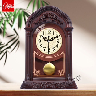 摆钟客厅台式座钟老式家用桌面2025新款钟表高级摆放台钟时钟摆件
