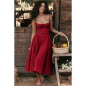 吊带连衣裙法式 气质显瘦小众芭蕾长裙 Oversized 大码 slip dress