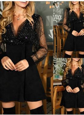 Summer New Sexy women dress 2024 fashion ladies v-neck skirt