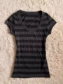 Gray-black top