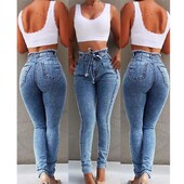 2023 women jeans ladies trousers elastic 女裤 Fashion pants