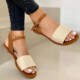 big size summer women sandals 大码 shoes flat 女平跟凉鞋