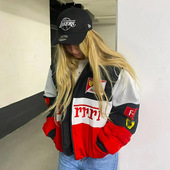 cotton motorcycle clip Printed long sleeved jacket 外套夹克