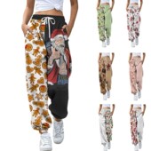 宽松印花休闲卫裤 New for Christmas圣诞新款 printed sweatpants