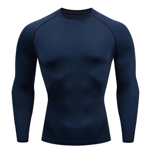 Men Compression Running T Shirt Fitness Tight Long Sleeve Sp