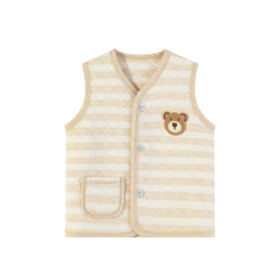 新疆彩棉儿童空气层马甲