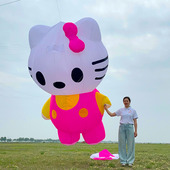 奥月软体挂件风筝KT猫大型高档成人立体40D伞布需领航带不能单飞