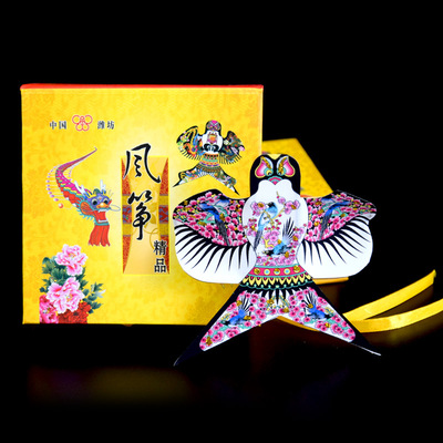 潍坊风筝工艺品礼盒纸鸢传统沙燕