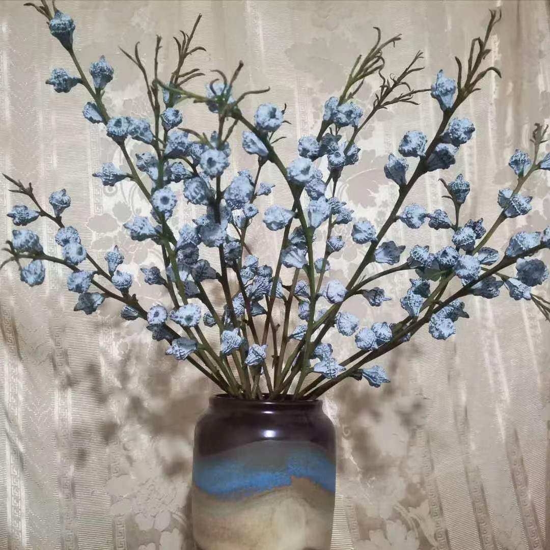 尤加利果干 干花花束十字果钮扣果乌桕果小白果冬菇草真花