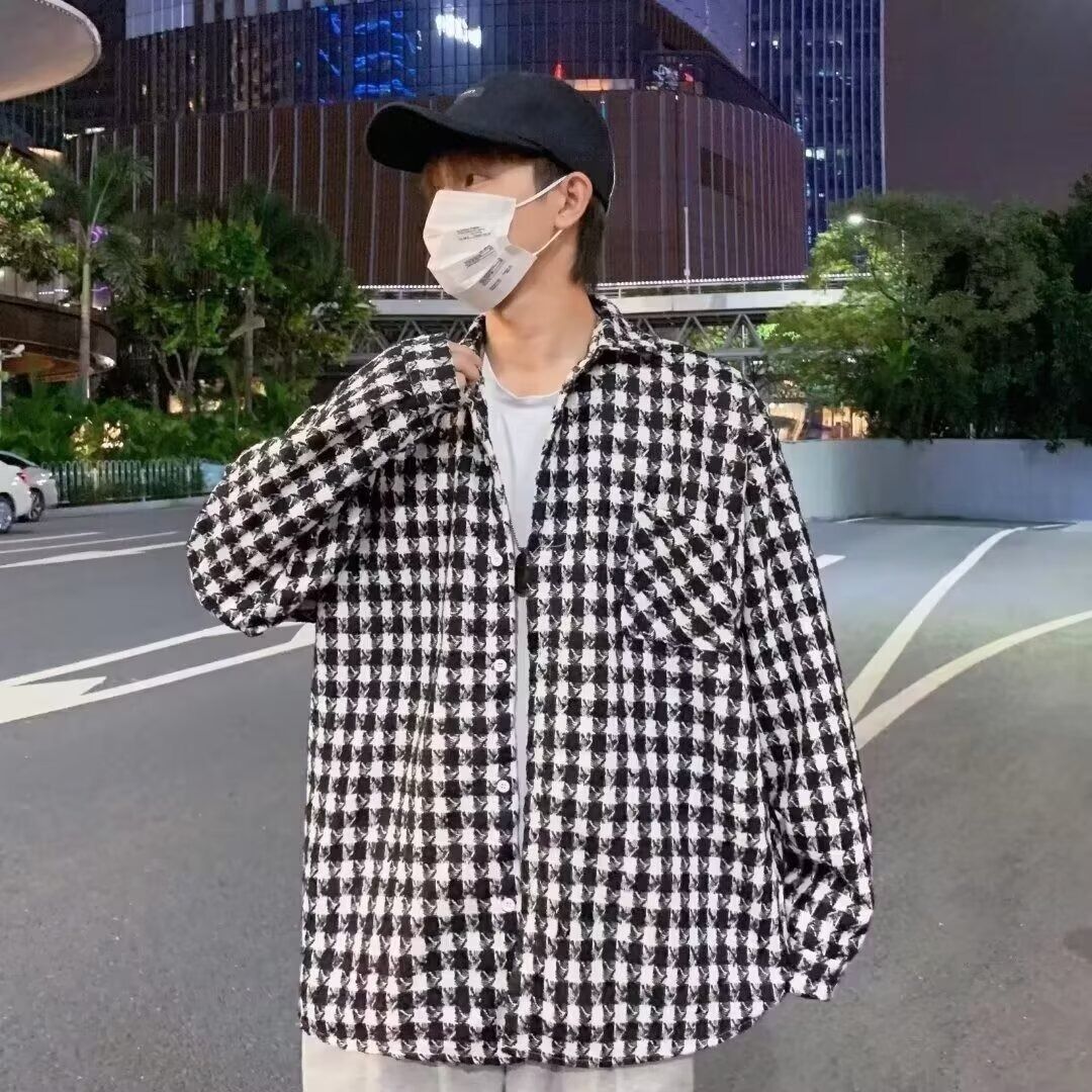 毛呢大衣男士秋冬季加厚夹克风衣韩版潮流英伦中长款呢子外套