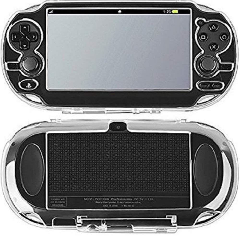 PSV水晶壳 PSV1000主机保护硬壳透明水晶保护壳 PSVita 1代带支架