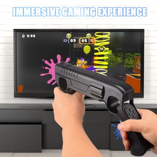 任天堂switch枪托switch OLED喷射战士射击枪switch体感游戏枪托