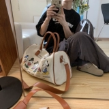 Вместительная и большая багажная сумка для путешествий, милая модная портативная система хранения для выхода на улицу