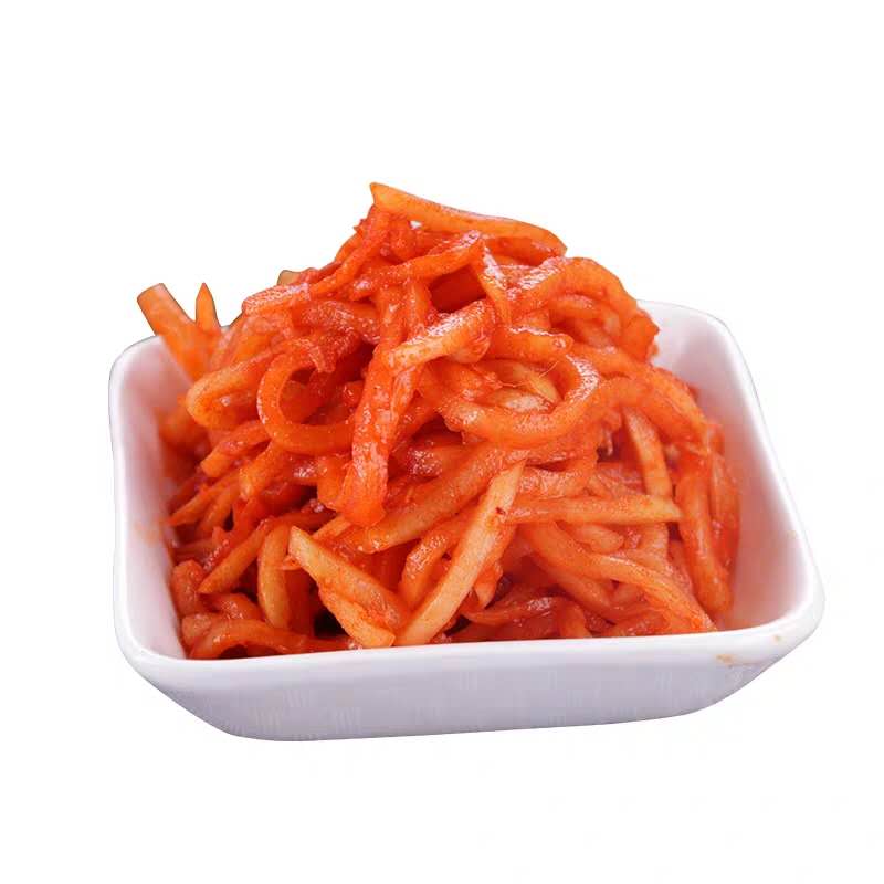 两份包邮 金刚山糖醋萝卜丝泡菜 延边朝鲜咸菜 现场真空500克/袋