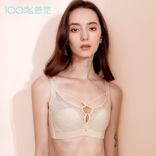 100%感觉调整聚拢性感薄杯无磁软钢圈女士B杯内衣1658