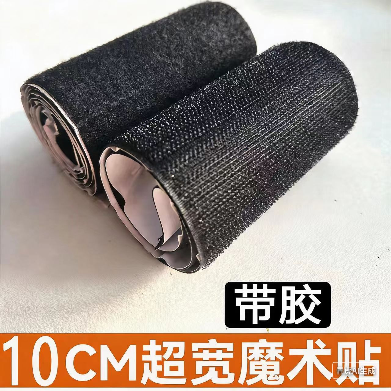 10cm加宽双面背胶魔术贴纱窗门帘子母贴双面强力自粘固定贴粘扣带