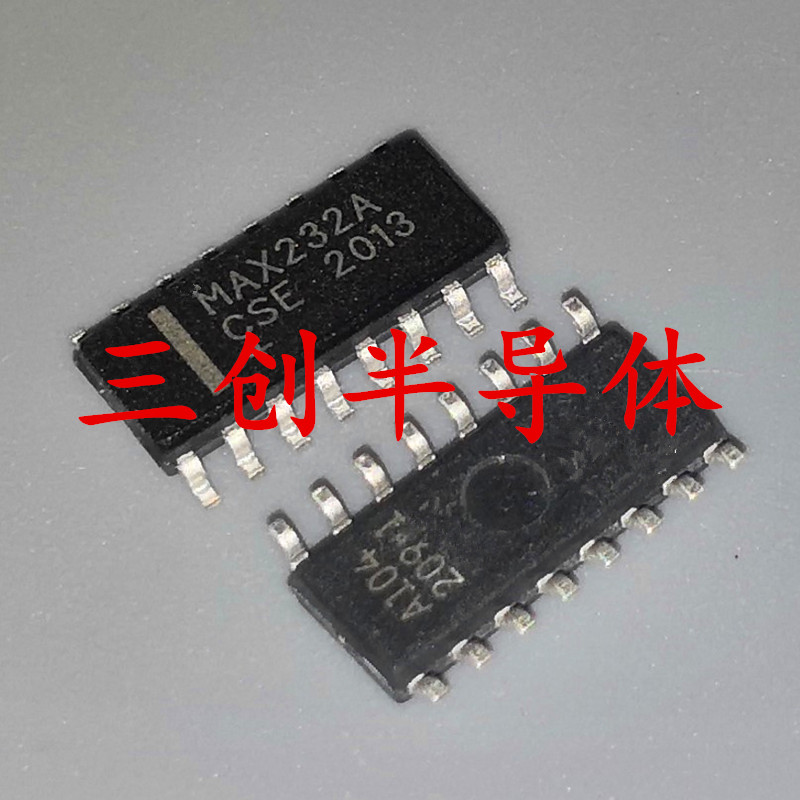 全新MAX232ACSE MAX232A SOP16 CMOS双路RS-232收发器芯片IC 10个