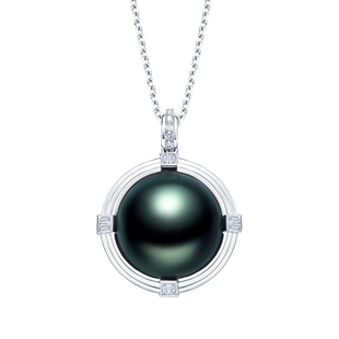 RUANS/阮仕18k金海水大溪地珍珠吊坠 龙年新品晴龙系列珍珠颈饰女