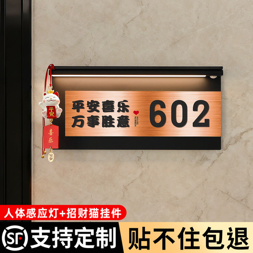格莱克入户不锈钢装饰门牌