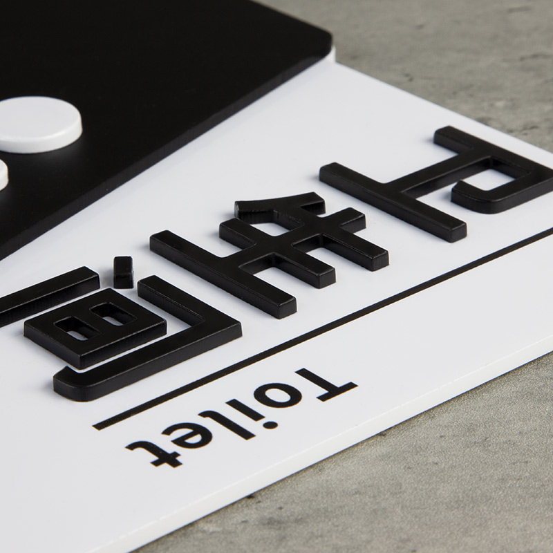 现货速发新款创意男洗手间门牌标识牌厕所牌卫生间提示牌亚克力立