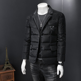 2024冬季新款男士西装领90白鸭绒羽绒服8895-P270有视频假模，男装羽绒服，钱塘6023