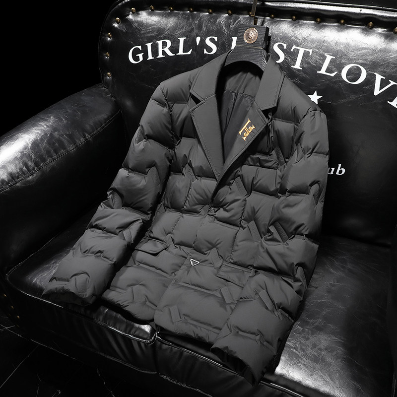 2025冬季新款超柔面料西装羽绒服90白鸭绒9825-P255,男装羽绒服,钱塘6023