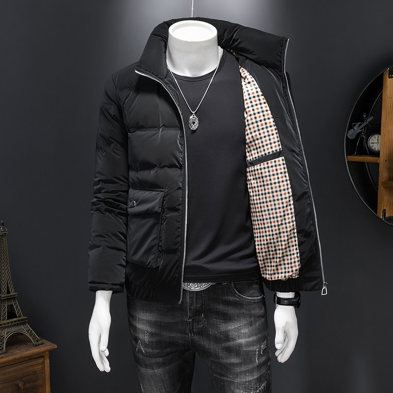 2024冬季新款男士立领90白鸭绒羽绒服8893-P280有视频假模,男装羽绒服,钱塘6023