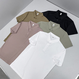 26夏季多色新款纯色商务冰丝无痕修身POLO衫翻领短袖6588-P68挂拍，男装T恤，钱塘6023