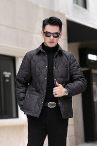 2024冬季新款男士90白鹅绒羽绒服鹅绒8891-P325 有视频 绒有图片
